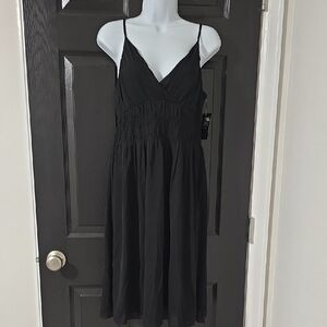 Liz Claiborne Black Spaghetti-Strap Midi Dress